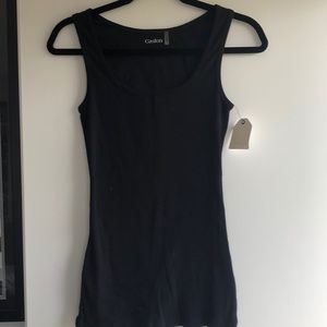 NWT Caslon tank top size small black